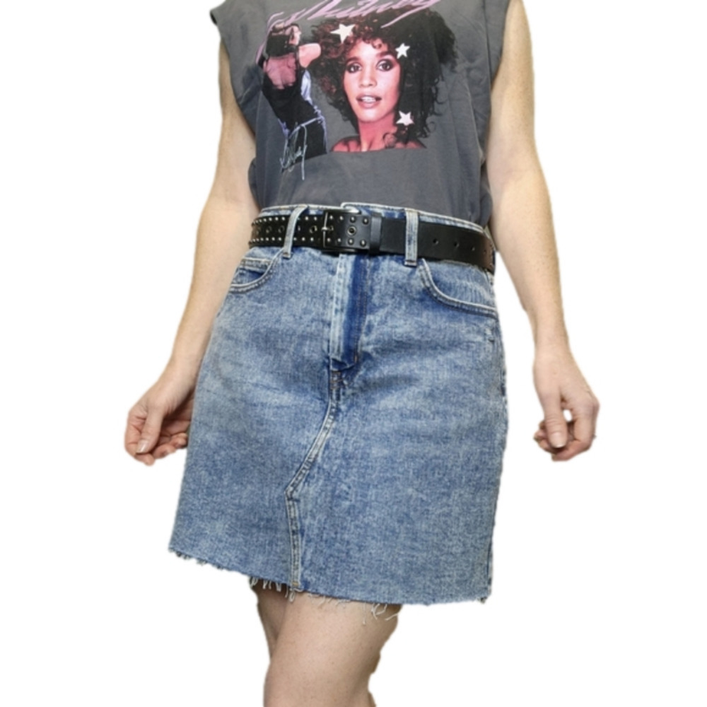 SIZE 6 90's Denim mini skirt Vintage inspired Acid wash WILD FABLE
